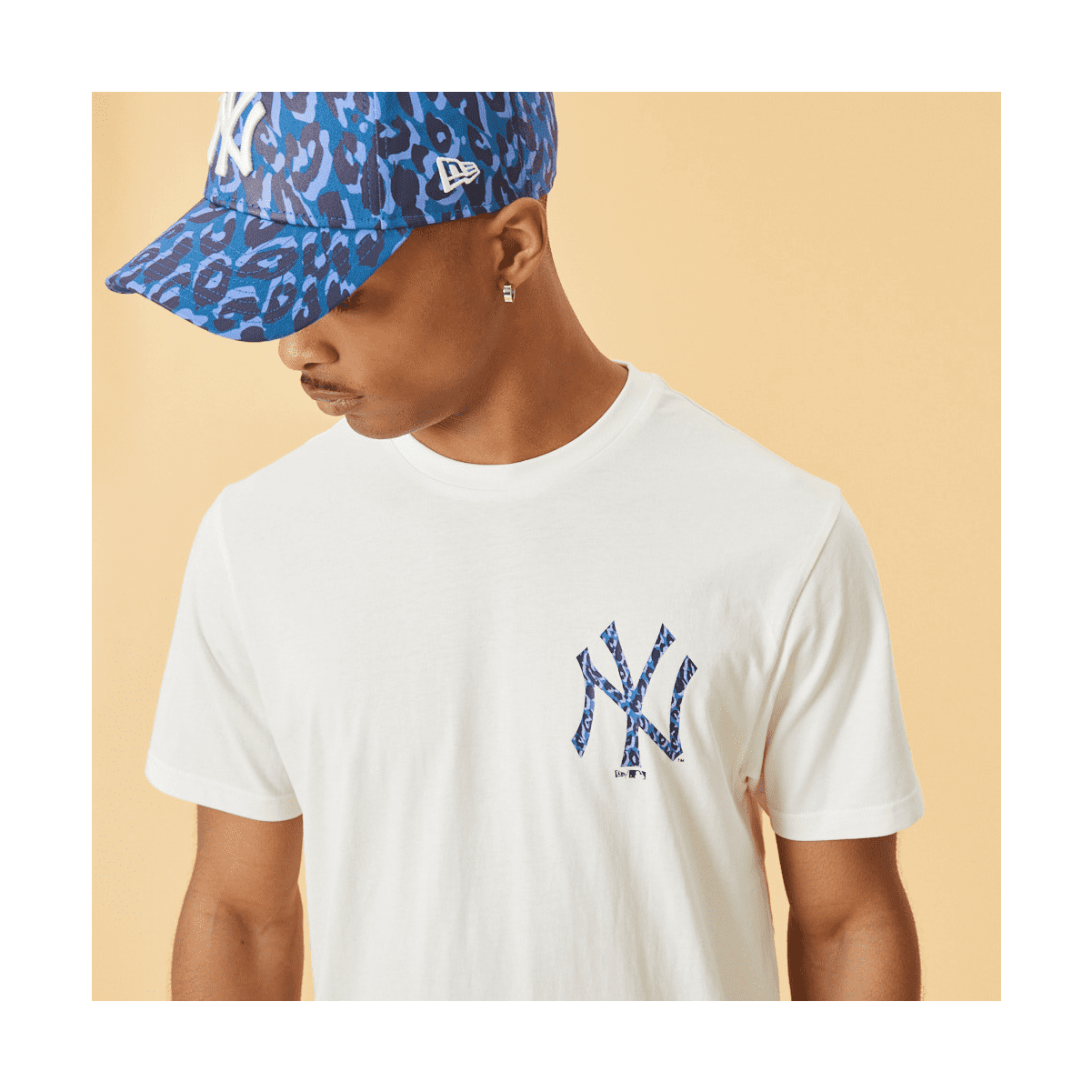 Camiseta New York Yankees blanca hombre