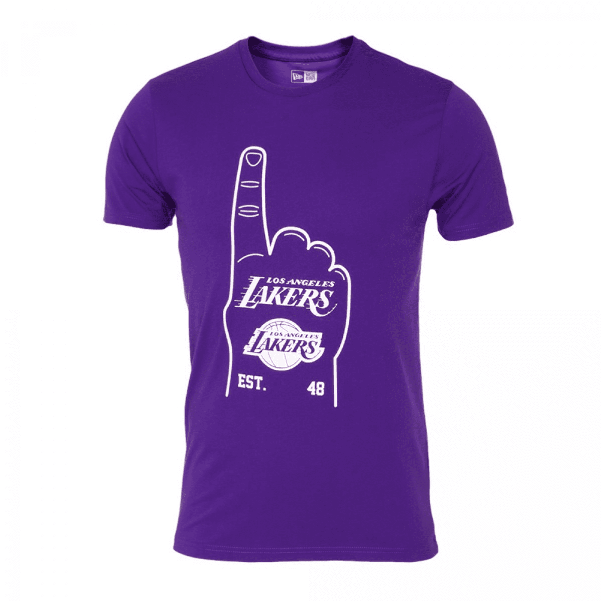 Camiseta Los Angeles Lakers NBA Foam Hand Morada New Era Hombre