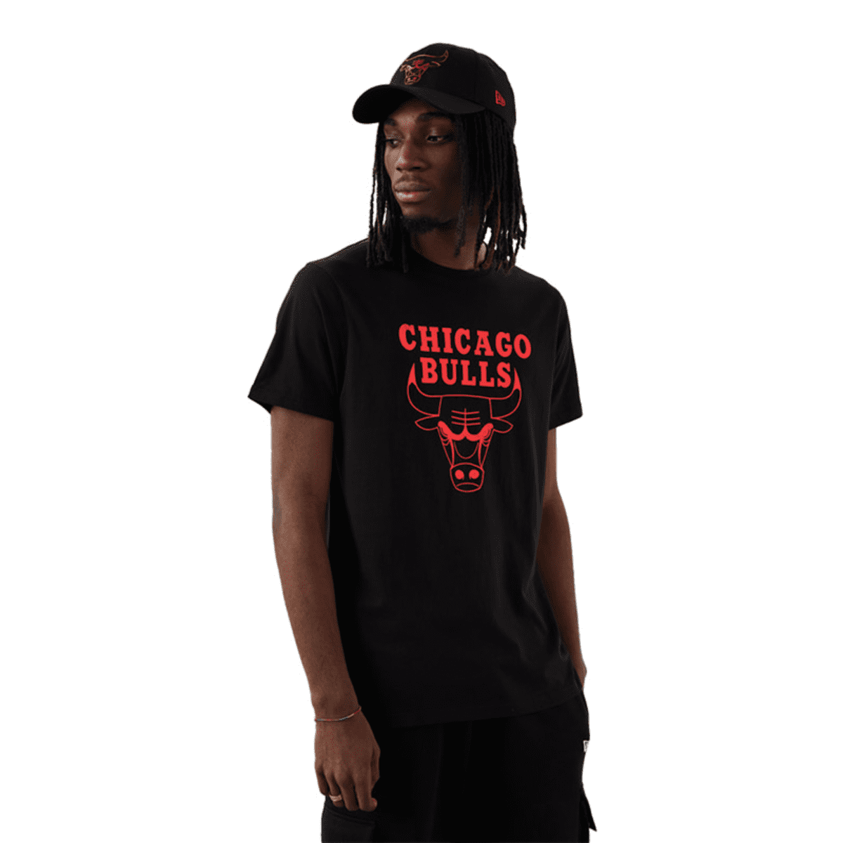 Camiseta Chicago Bulls NBA New Era Negro Hombre New Era