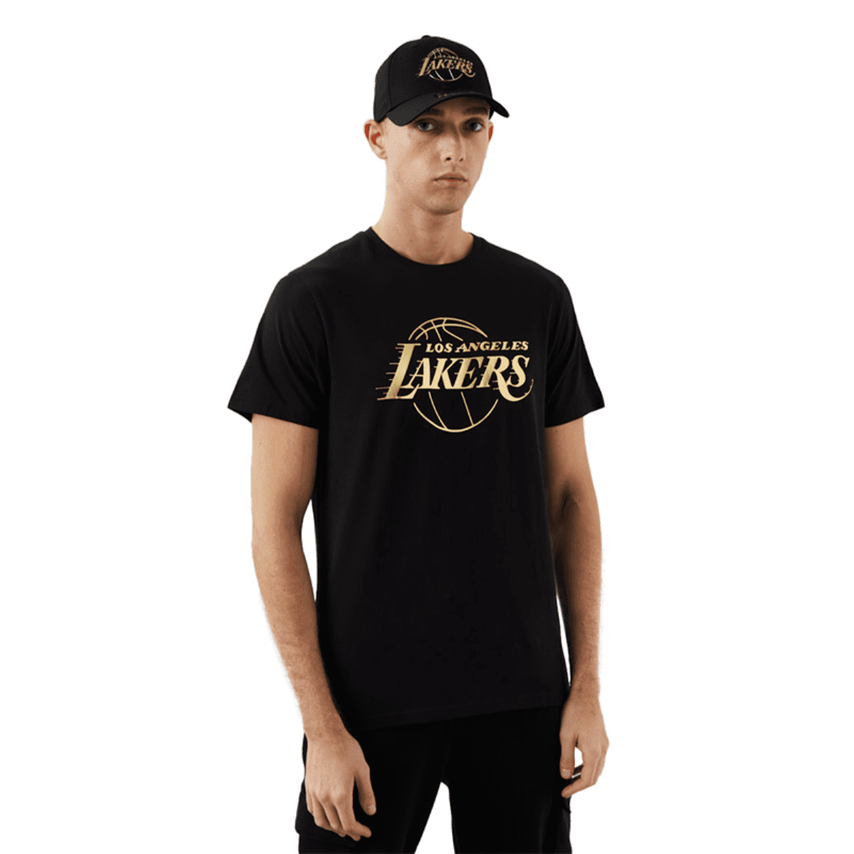 Camiseta de beisbol NBA Los Angeles Lakers New era negro
