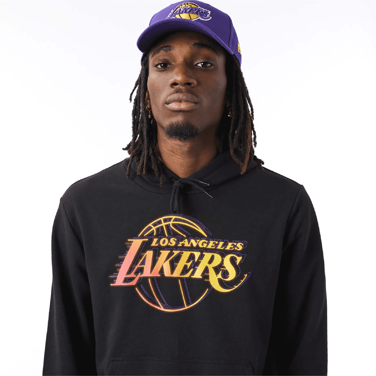 Hoodies Los Angeles Lakers NBA New Era Negro Hombre New Era